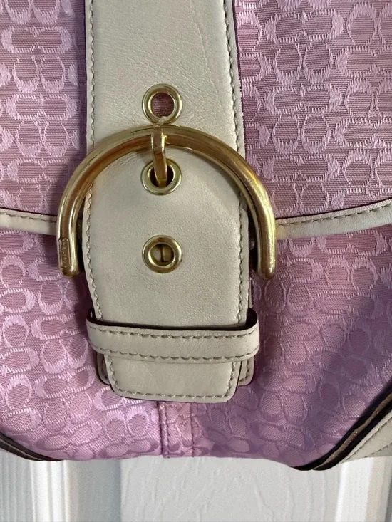Coach Mini Soho pink and white y2k purse - Picture 10 of 16